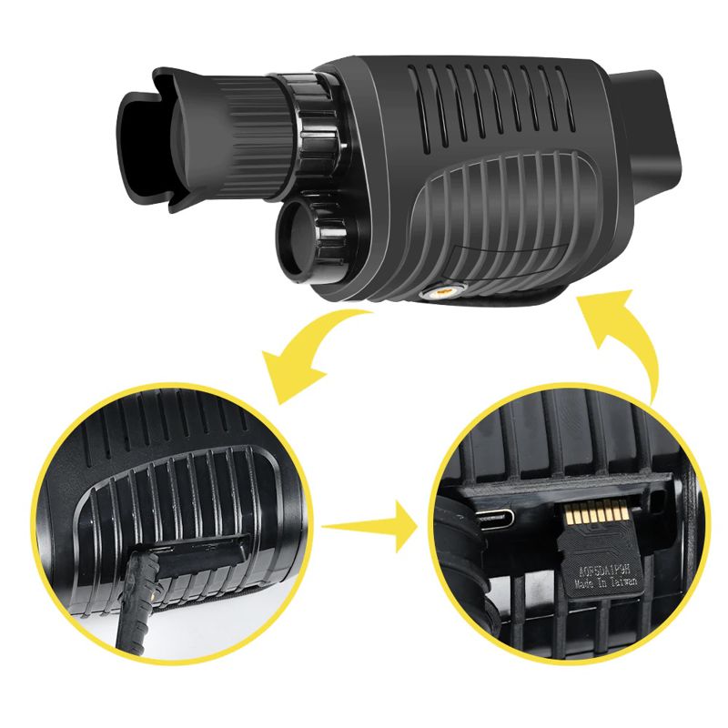 Монокуляр нічного бачення ПНБ Nectronix NVM-300 5Х зум підсвітка до 200 метрів (100941)