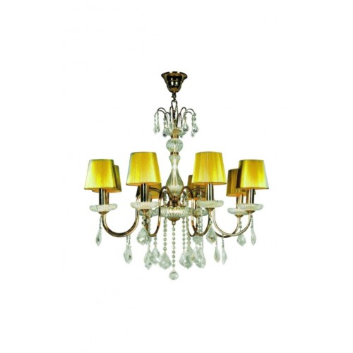 Люстра WunderLicht Wl61477 78x160 см Жовто-прозорий (WL61477-8KG) Люстра WunderLicht Wl61477 78x160 см Жовто-прозорий (WL61477-8KG)