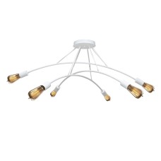 Люстра підвісна MSK Electric Orion на шість ламп Е27 NL 9832-6 WH Білий (619545)