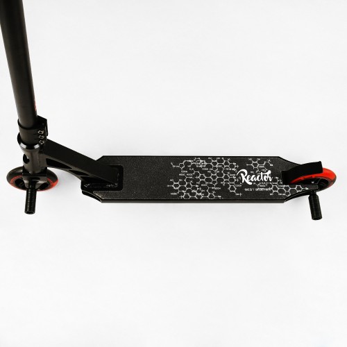 Самокат трюковий пеги алюмінієвий диск та дека колеса Best Scooter Reactor HIC-система PU Black and red (112772)
