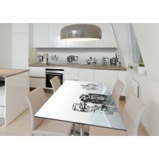 Наклейка 3Д вінілова на стіл Zatarga «Кристальна прозорість» 600х1200 мм (Z182528st)