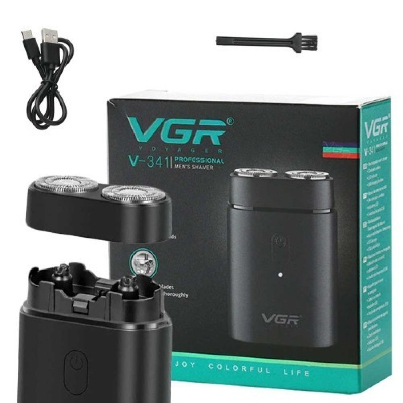 Бритва акумуляторна роторна портативна VGR V-341
