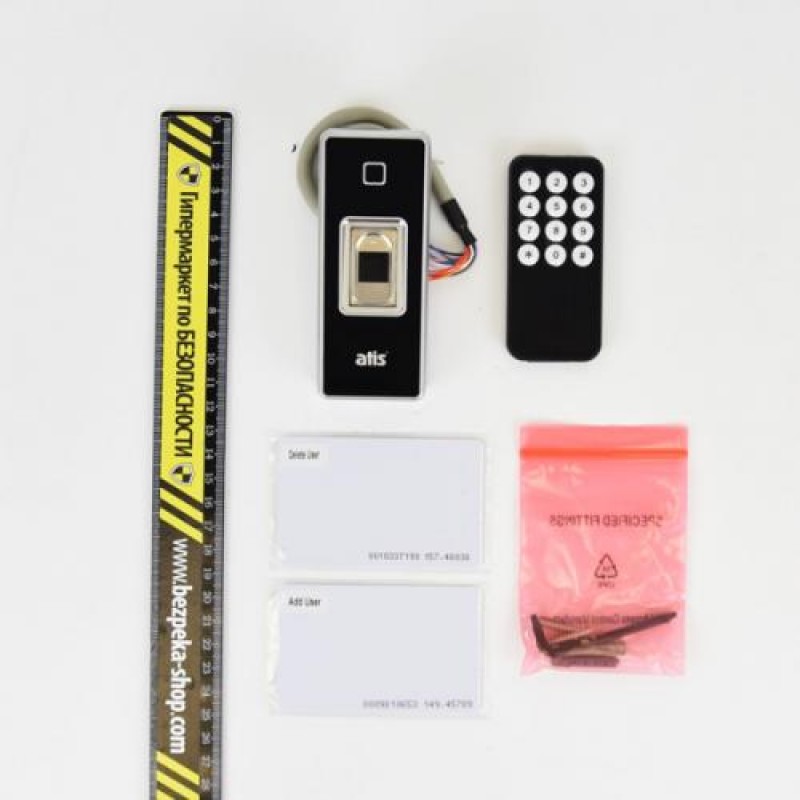 Біометричний контролер доступу ATIS FPR-4 зі зчитувачем відбитків пальців та RFID карт