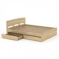 Ліжко Модерн 160 + 2 ящики Компанит дуб сонома Ліжко Модерн 160 + 2 ящики Компанит дуб сонома