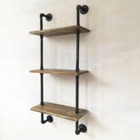 Полиці навісні з труб GoodsMetall у стилі LOFT 1300х500х250 ПТ103 Полиці навісні з труб GoodsMetall у стилі LOFT 1300х500х250 ПТ103