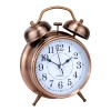 Годинник настільний Clock з будильником Моен Класік Тихий хід 16х11,5х5,5 см Мідний (16282) в інтернет супермаркеті PbayMarket!