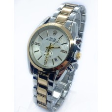 Наручний годинник жіночий No Brand Rolex Золотисто-срібний (IBW900SYO)