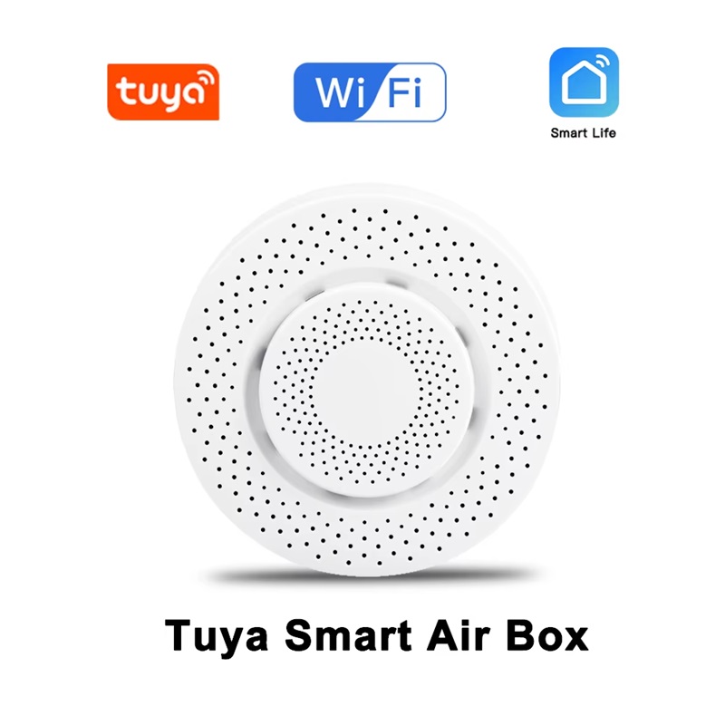 Wifi датчик аналізатор якості повітря за 5 параметрами Smart air box 01-Z, Tuya smart life app