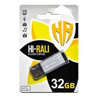 Флеш-накопичувач USB 32GB Hi-Rali Stark Series Silver (HI-32GBSTSL)