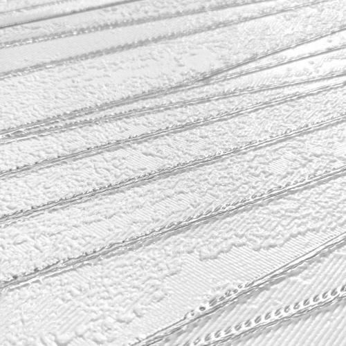 Самоклеюча 3D панель Sticker Wall SW-00001185 Срібні стрічки 700х700х5мм