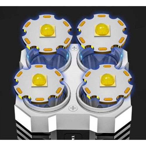 Ліхтар ручний Police X509/L-S03-4LED 3030+COB з/в USB-micro Чорний ABS пластик (X509) Ліхтар ручний Police X509/L-S03-4LED 3030+COB з/в USB-micro Чорний ABS пластик (X509)