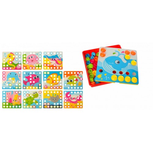 Мозаїка Limo Toy SK 0003AB Підводні жителі 12 картинок 35 фішок Різнокольоровий (21556s23631) Мозаїка Limo Toy SK 0003AB Підводні жителі 12 картинок 35 фішок Різнокольоровий (21556s23631)