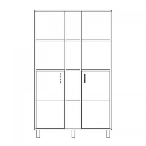 Шафа-Пенал Тиса Мебель ШС-123 Дуб сонома 166x35x100 см Шафа-Пенал Тиса Мебель ШС-123 Дуб сонома 166x35x100 см