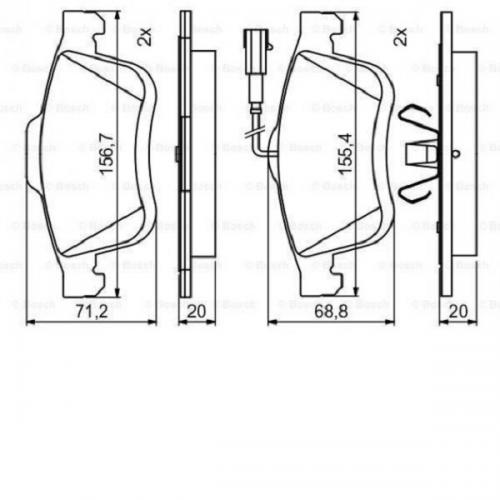 Колодки гальмові Bosch дискові передні FORD Escort VII 1.3i,1.4i,1.6i,1.8i -01 0986460949 в інтернет супермаркеті PbayMarket!