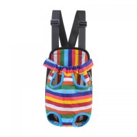 Рюкзак-кенгуру для тварин No Brand DT834 Rainbow L перенесення котам собакам Рюкзак-кенгуру для тварин No Brand DT834 Rainbow L перенесення котам собакам