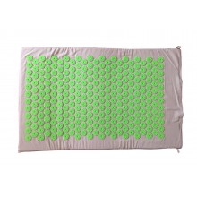 Акупунктурний масажний килимок аплікатор Кузнєцова Rao 76*48 см сірий із салатовим