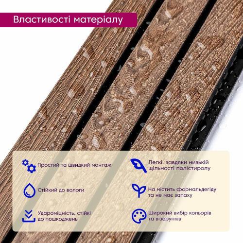 Декоративна PS рейка Sticker Wall 122*2900*12мм (D) SW-00001739 Декоративна PS рейка Sticker Wall 122*2900*12мм (D) SW-00001739