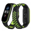 Ремінець Double Color Metal Clasp для Xiaomi Mi Band 5/6 Black-Lime