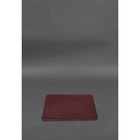 Килимок для мишки з натуральної шкіри 1.0 бордовий краст BlankNote