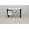 Письмовий стіл із ящиками Ferrum-decor Оскар 750x1400x700 метал Чорний ДСП Біле 16 мм (OSK0064) в інтернет супермаркеті PbayMarket!