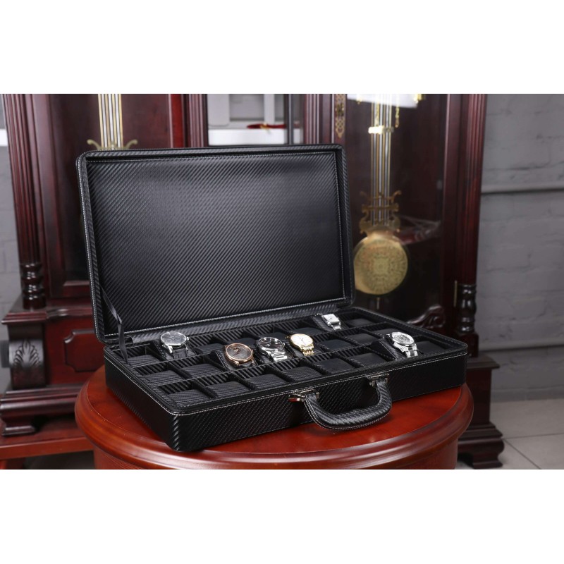 Шкатулка для зберігання годинників Salvadore PB/3250/24.CBN Чорний