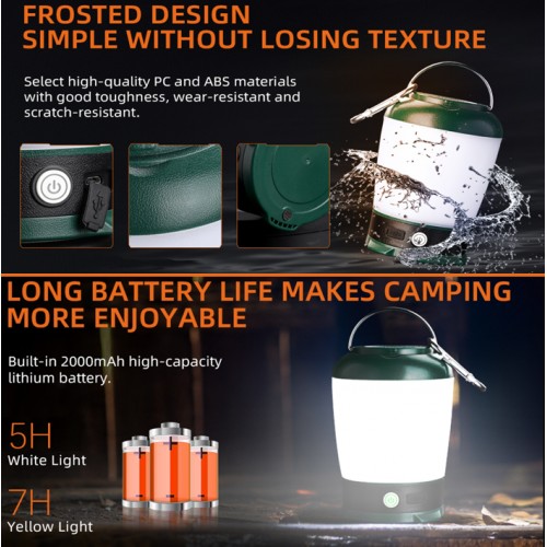 Ліхтар кемпінговий акумуляторний T31 SuperFire 200 Lumen IP44