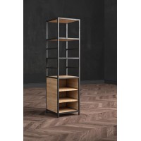 Стелаж для зберігання в стилі Loft NS-1679 2130x550x400 мм Черный Стелаж для зберігання в стилі Loft NS-1679 2130x550x400 мм Черный