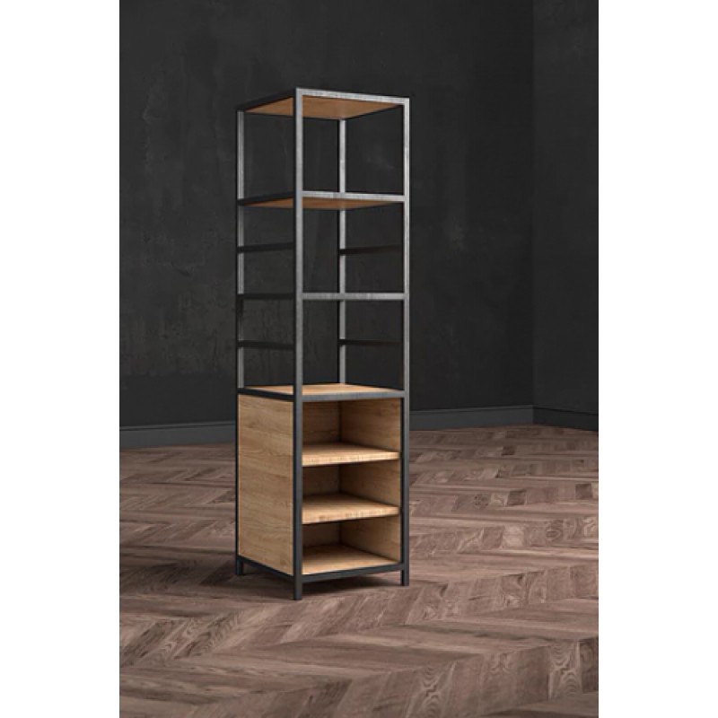 Стелаж для зберігання в стилі Loft NS-1679 2130x550x400 мм Черный