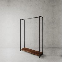 Стійка для одягу в стилі Loft NS-1996 1830x1300x350 мм Черный Стійка для одягу в стилі Loft NS-1996 1830x1300x350 мм Черный