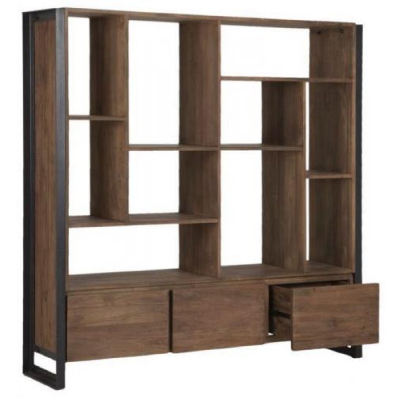 Стелаж для зберігання в стилі Loft NS-1951 1730x1560x350 мм Черный