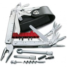 Мультитул Victorinox SwissTool X Plus Ratchet 115 мм 38 функцій Сріблястий (3.0339.L)
