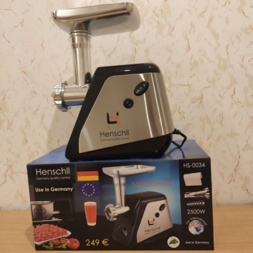 Електром'ясорубка із соковижималкою Henschll HS-0034 2500W (1756375786) Електром'ясорубка із соковижималкою Henschll HS-0034 2500W (1756375786)