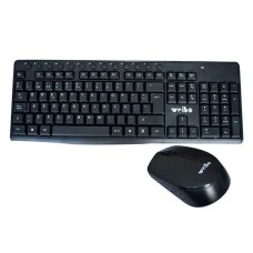 Комплект бездротової клавіатура з мишею Weibo WB-8012 2.4Ghz Black