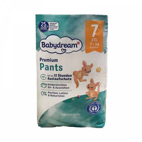 Дитячі підгузки-трусики Babydream Premium 7 XXL (17+ кг) 16 шт в інтернет супермаркеті PbayMarket!