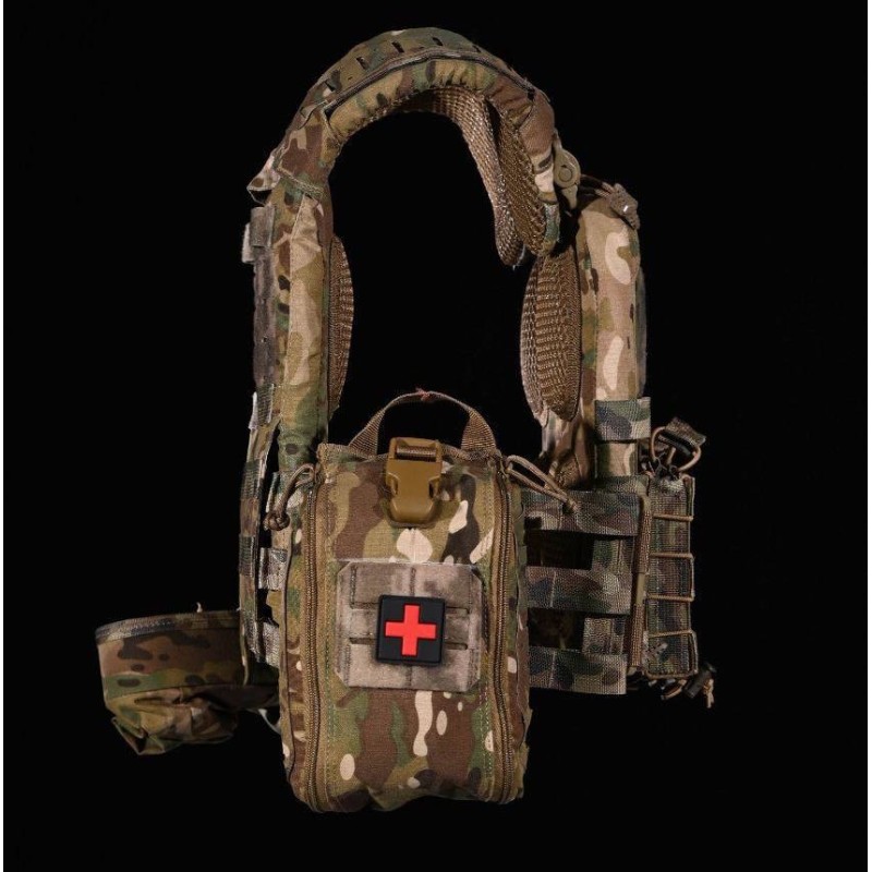 Плитоноска без плит з підсумками No Brand М6 One Size Мультикам (1833758524)