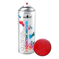 Емаль універсальна New Ton з ефектом металік Червоний 400 мл Емаль універсальна New Ton з ефектом металік Червоний 400 мл