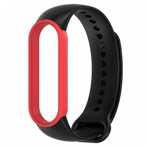 Ремінець MiJobs Double Color для Xiaomi Mi Band 5/6 Black Red Ремінець MiJobs Double Color для Xiaomi Mi Band 5/6 Black Red
