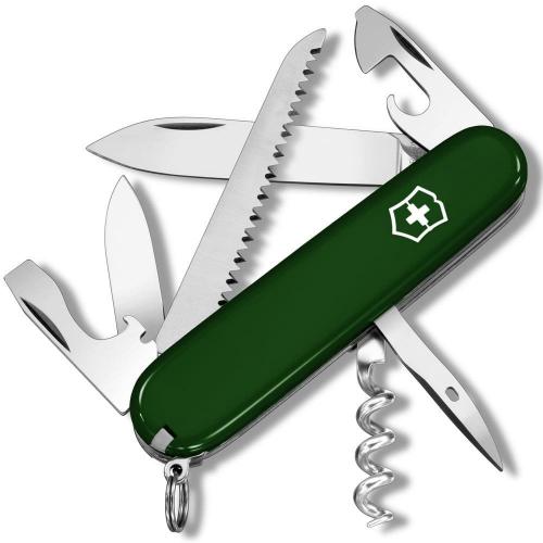 Складаний ніж Victorinox Camper 9 мм 13 функцій Зелений (1.3613.4) Складаний ніж Victorinox Camper 9 мм 13 функцій Зелений (1.3613.4)