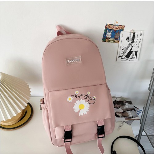 Рюкзак шкільний для дівчинки Fashion Chamomile 42x28 см Пудровий (SK001641) в інтернет супермаркеті PbayMarket!