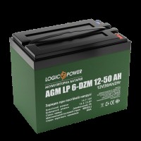 Тягова акумуляторна батарея AGM LogicPower LP 6-DZM-50 12V 50Ah