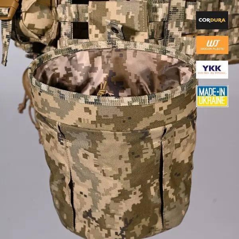 Плитоноска та 6 підсумків без плит No Brand М5 Піксель (2132250759)