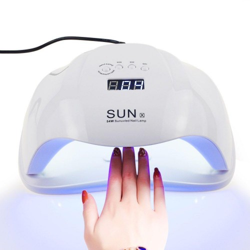 Лампа LED Sun X 54 W для сушіння нігтів Біла