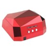 Лампа SalonHome T-152045 Diamond 36W для манікюру та педикюру Red