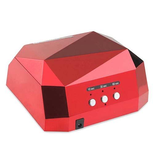 Лампа SalonHome T-152045 Diamond 36W для манікюру та педикюру Red Лампа SalonHome T-152045 Diamond 36W для манікюру та педикюру Red