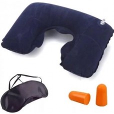 Набір 3 в 1 Подушка Маска Беруші Надувна Подушка Travel