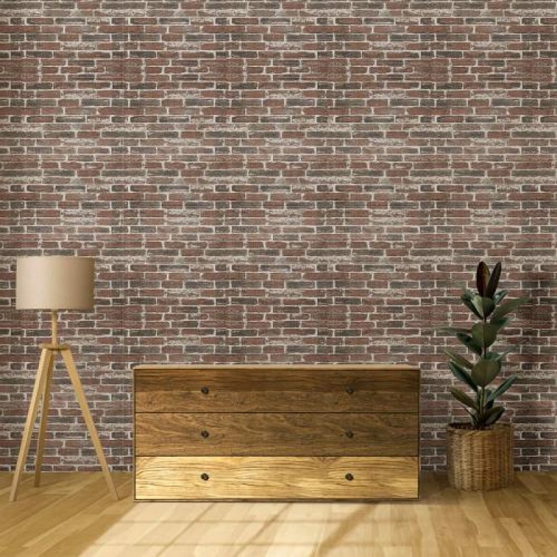 Самоклеюча 3D панель під червоний катеринослав цегла Sticker Wall 20000x700x3мм