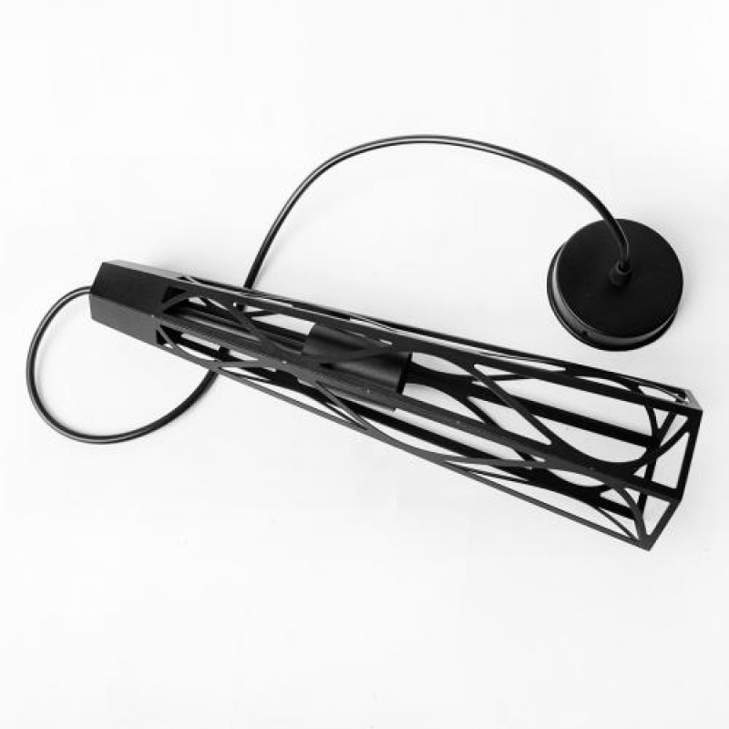 Світильник підвісний MSK Electric Parma в стилі лофт під лампу Е27 NL 3890 BK чорний