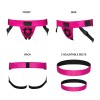 Труси для страпона Strap-On-Me Leatherette Harness Curious  Fuchsia (м'ята упаковка!!!)