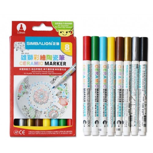 Набір маркерів для скла та кераміки YOVER 8 кольорів (GR-3010-8) в інтернет супермаркеті PbayMarket!