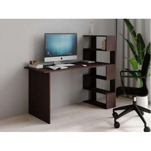 Стіл письмовий Меблева Площа СП-4 141.6х60х123 см Венге Стіл письмовий Меблева Площа СП-4 141.6х60х123 см Венге